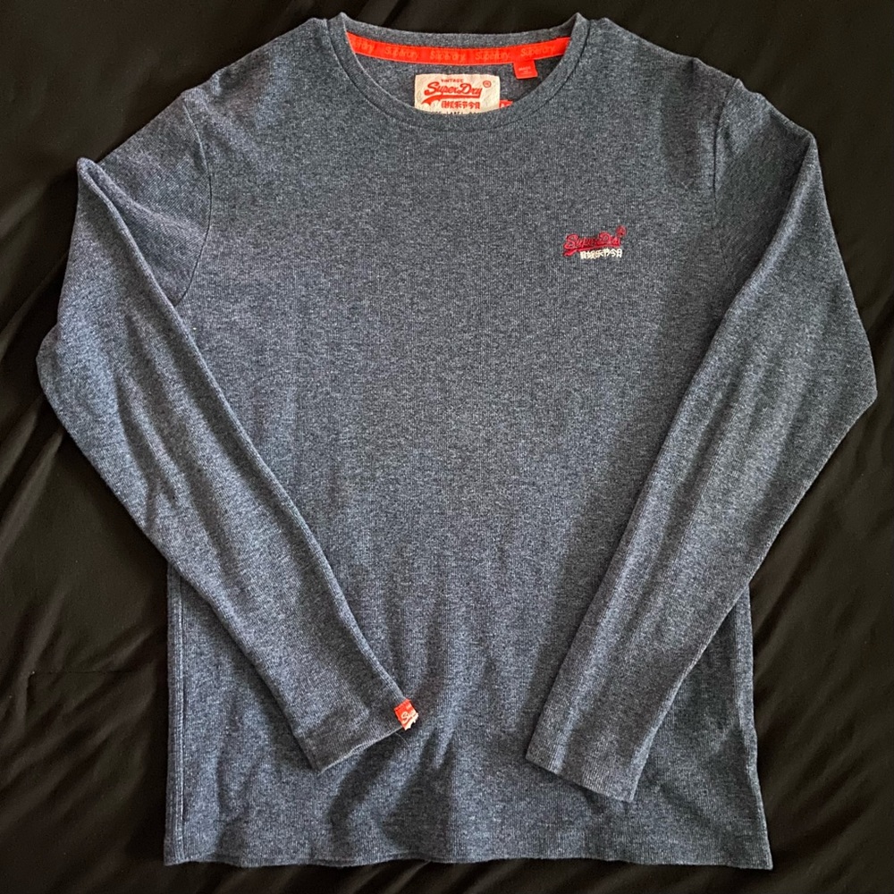 blue superdry tee